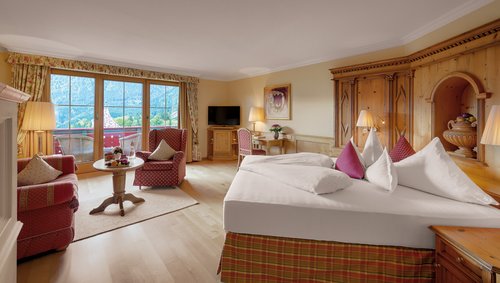 Wohnzimmer in der Residenz Suite